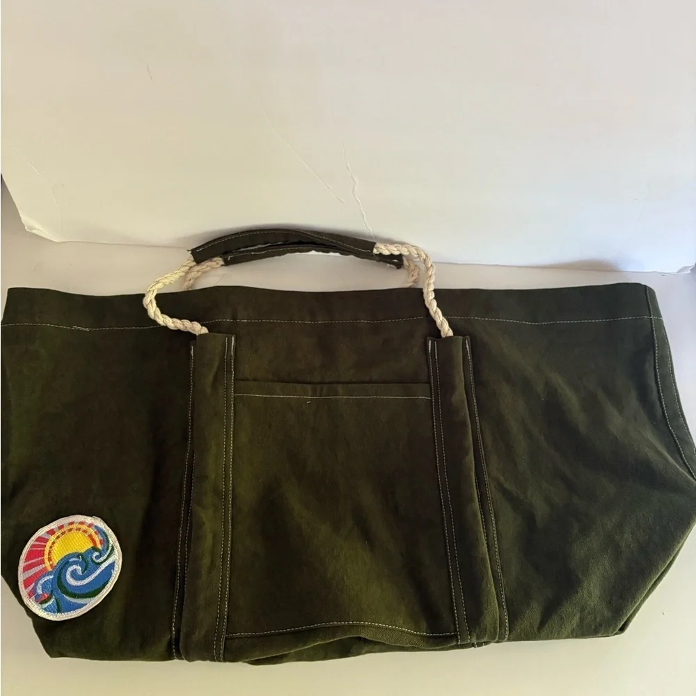 NWOT Free People Been There Badge Tote Bag
